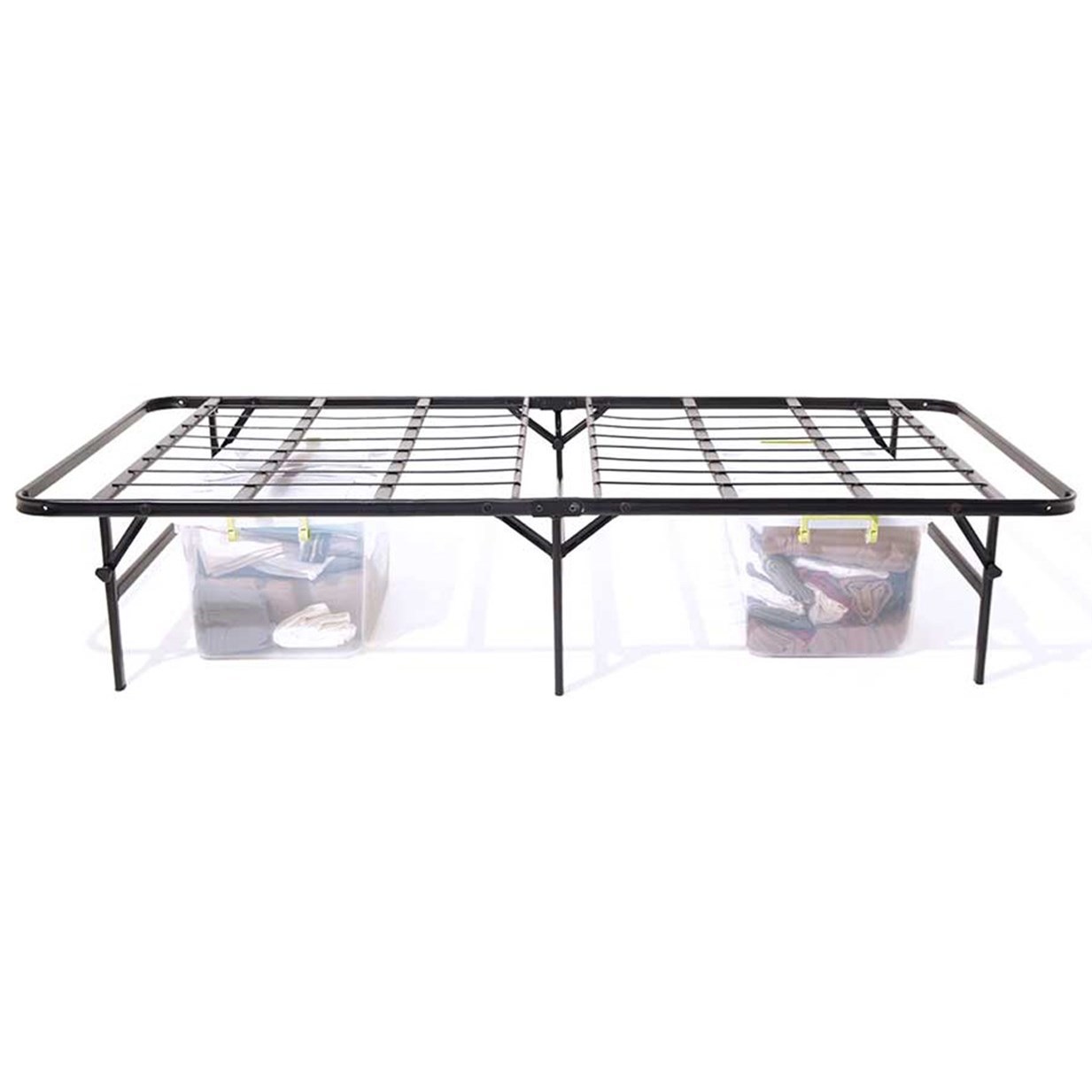 High rise twin store xl bed frame